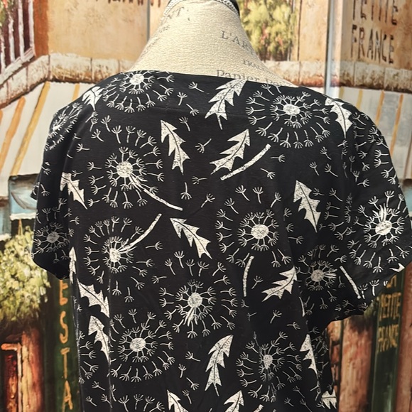 Gudrun Sjoden “Dandelion” Jersey Dress, Black/Print, Size Medium - Picture 8 of 15